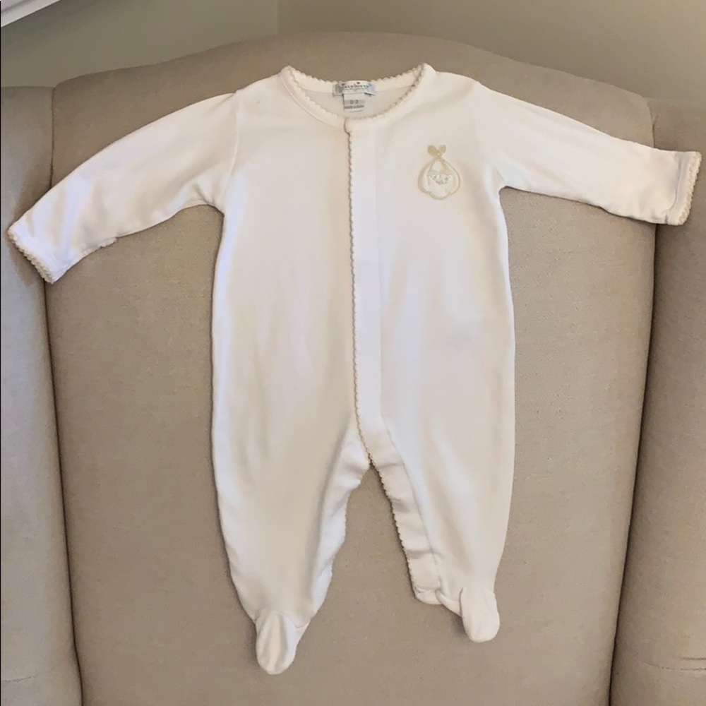 Kissy Kissy Neutral Pima Cotton Footie